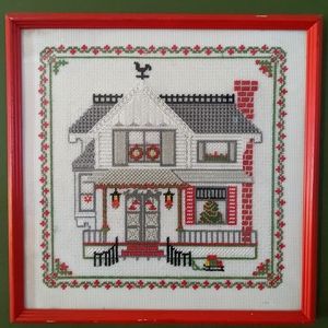 Christmas Vintage Embroidery Art